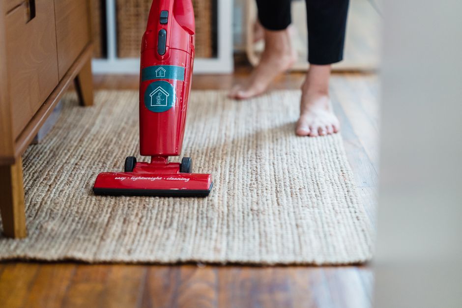 Professional carpet cleaning and vacuuming