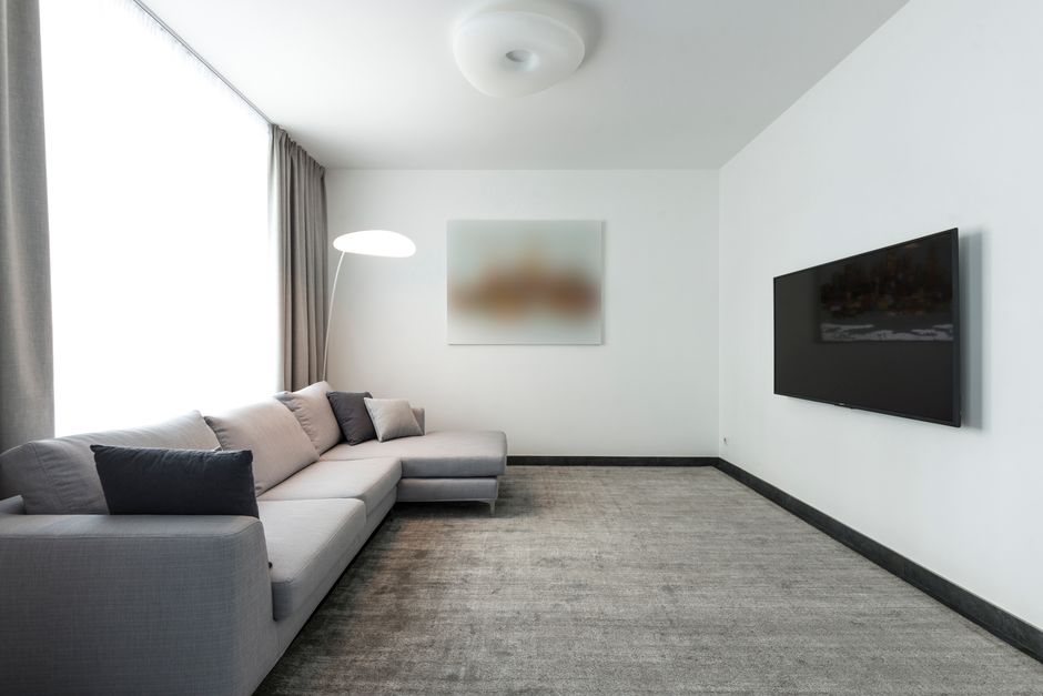 Clean living room carpet